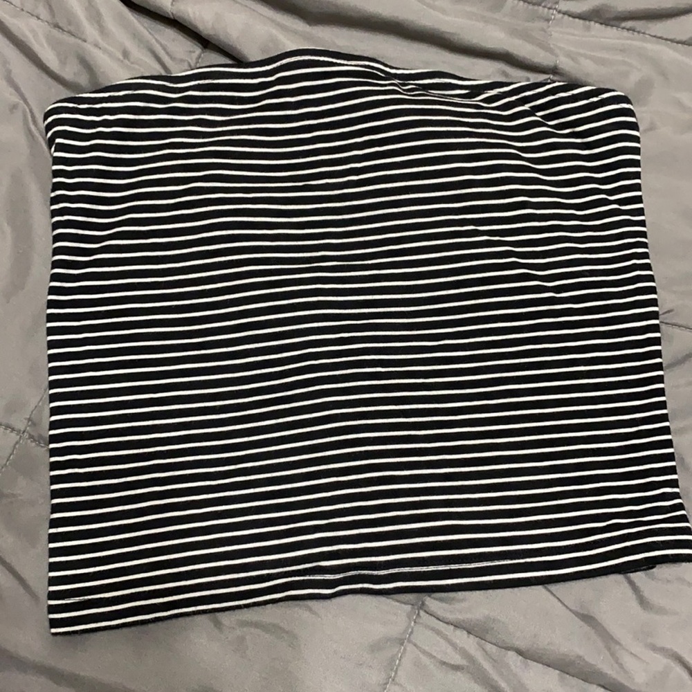 Striped tube top